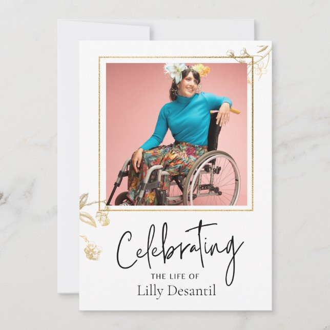 Programme commémoratif simple en or (Devant)