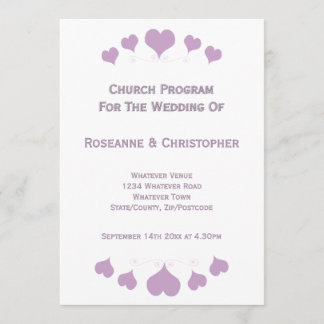 Programme Conception de cœurs de lilas pour mariage