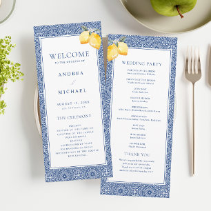 Programme Côte d'Amalfi Bleu Méditerranée Carrelage Mariage