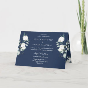 Programme Coton d'Eucalyptus   Mariage plié moderne Marine