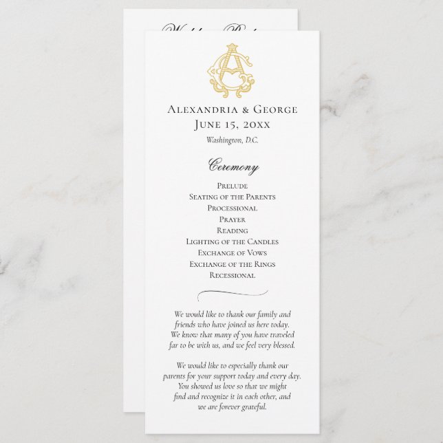 Programme COULEURS ÉDITABLES AG Monogramme GA Monogramme Pro (Devant / Derrière)