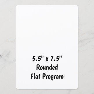 Programme Créez votre 5,5" x 7,5" plat rond personnalisé