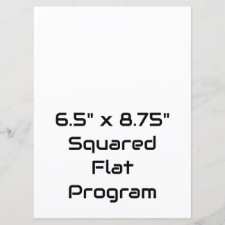 Programme Créez votre carré plat personnalisé de 6,5" x 8,75