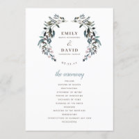 Crest jardin | Cérémonie de Mariage Floral Bleu Bl
