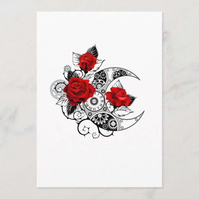 Programme Croissant mécanique avec roses rouges (Devant)