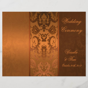 Programme Cuivre et Mariage damassé Brown