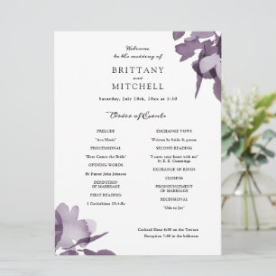Programme d'améthyste floral de l'aquarelle romant