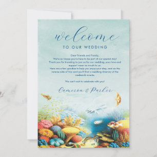 Programme de bienvenue pour un mariage à l'aquariu