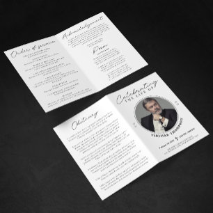 Programme de célébration de la vie Service commémo