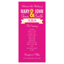 Programme de Cérémonie de Bannière de Charme