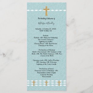 Programme de cérémonie de la Croix de Jésus-Christ