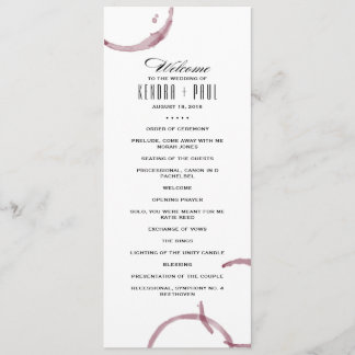 Programme de Cérémonie de Vignoble Vignoble Stains