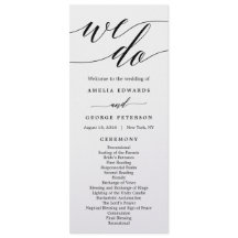 Programme de cérémonie des Mariages de COULEUR MOD