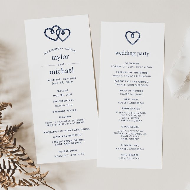 Programme de cérémonie des Mariages des Coeurs nou (Créateur téléchargé)