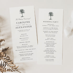 Programme de Cérémonie Mariage de La Havana Palm