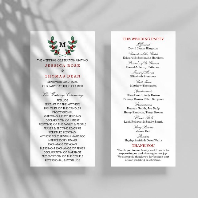 Programme de collection de Mariages Monogram Berry (Créateur téléchargé)