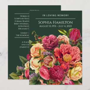 Programme de commémoration florale sur mesure