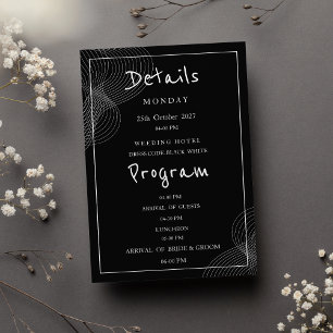 Programme de détails géométriques blanc minimalist