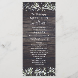 Programme de fleurs et de bois rustique foncé Baby