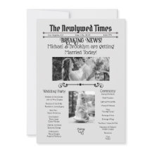 Programme de journaux de mariage personnalisé