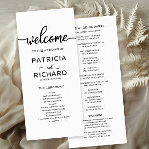 Programme de la Cérémonie de Mariage