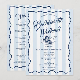 Programme de l'enterrement de vie de jeune fille W