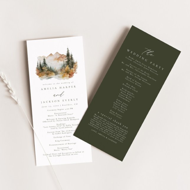 Programme de l'ordre des événements du Mariage de  (Créateur téléchargé)