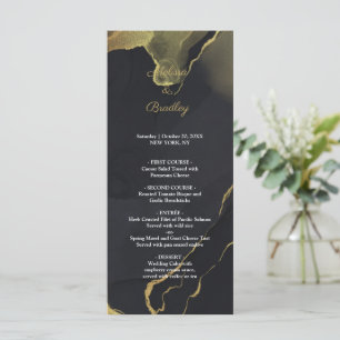 programme de marbre noir et or