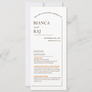 PROGRAMME DE MARIAGE