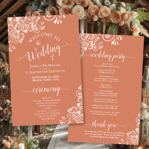 Programme de mariage à petit budget en dentelle bl