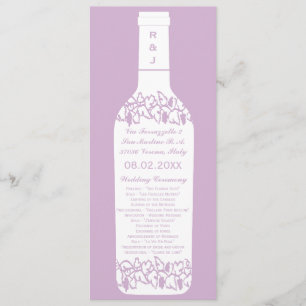 Programme de mariage au vignoble