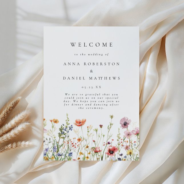 Programme de mariage aux fleurs sauvages (Créateur téléchargé)