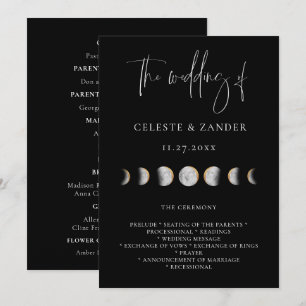 Programme de mariage aux phases de lune dorée