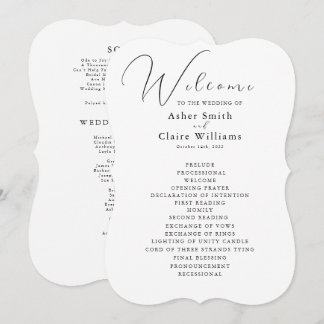 Programme de mariage classique et élégant