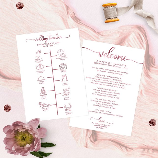 Programme de Mariage Cocktail - Icon Mariage de Bi (Créateur téléchargé)