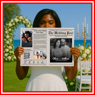 Programme de mariage dans les journaux Calendrier 