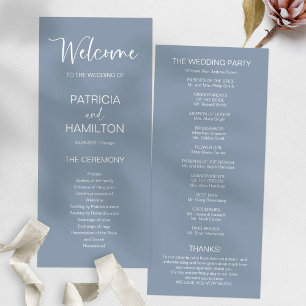 Programme de mariage de calligraphie moderne simpl