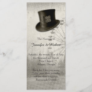 Programme de mariage de casquette supérieur de