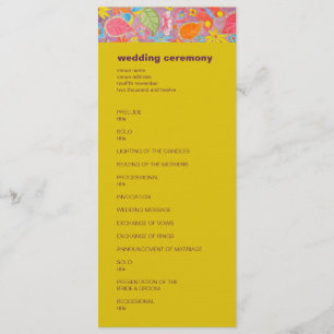 Programme de mariage de Ganesh jaune