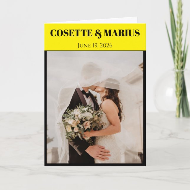 Programme de mariage de la feuille de jeu (Devant)