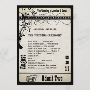 Programme de mariage de la feuille de jeu Argent m