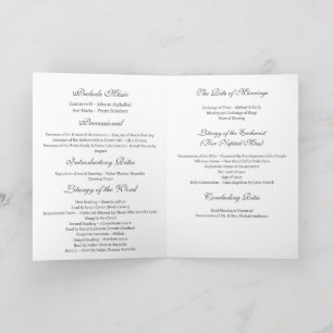 Programme de mariage de l'Église catholique