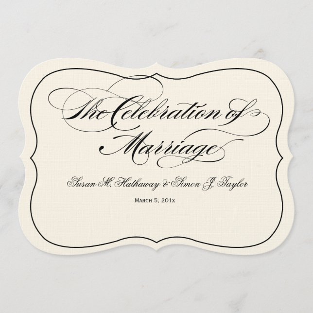 Programme de mariage de script do-it-yourself vent (Devant)