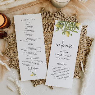 Programme de mariage des agrumes de citron CITRON