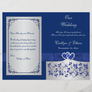 Programme de mariage des Coeurs Floraux Bleus, Arg