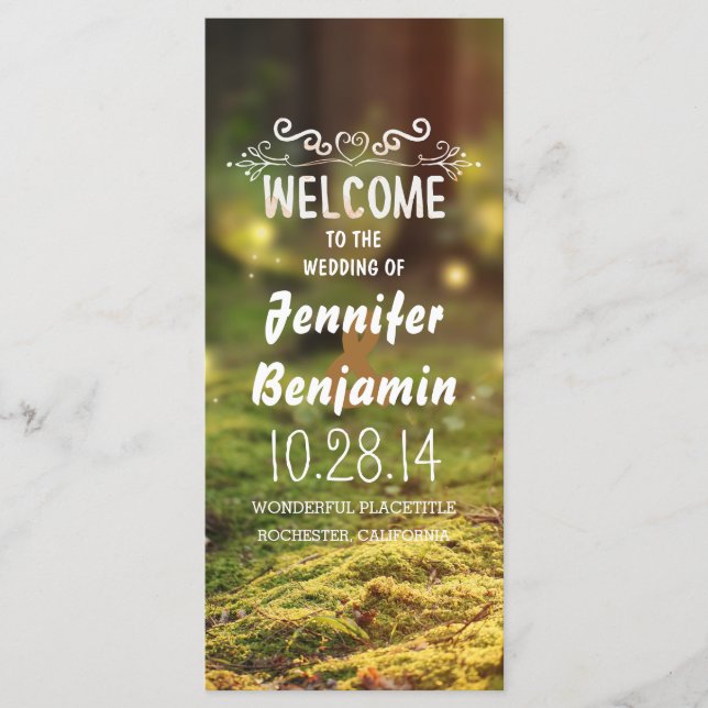 programme de mariage des lucioles de forêt enchant (Devant)