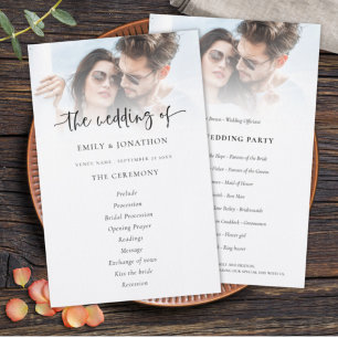 Programme de mariage du script de superposition de