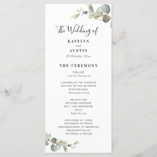 Programme de mariage écologique des Eucalyptus