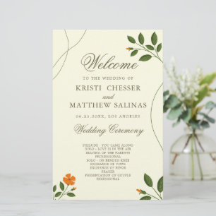 Programme de mariage écologique minimal des Feuill