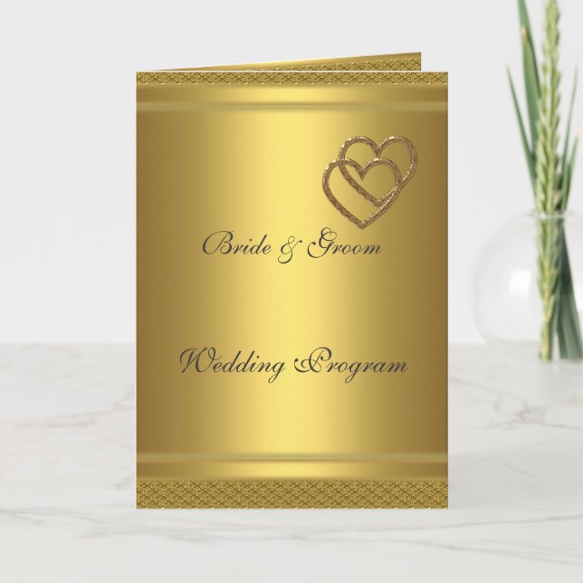 Programme de mariage en or (Devant)